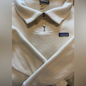 Patagonia Men's Zip-Up Sweater in Cream